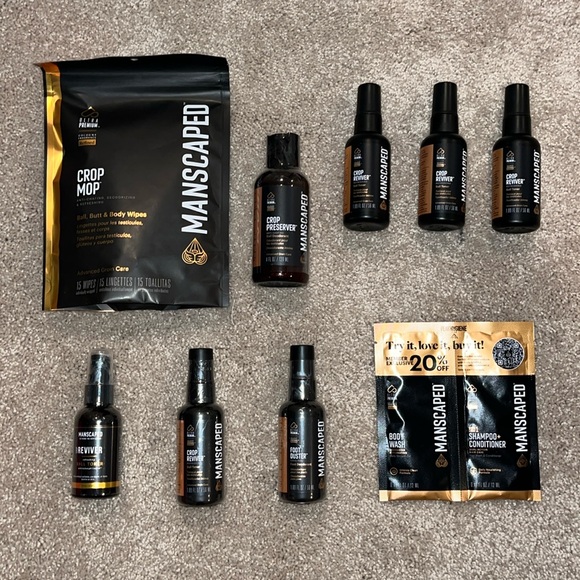 HUGE 9-Piece Manscaped Bundle NWT Lawn Mower Deodorant, Ball Toner, Wipes NEW - Picture 1 of 10
